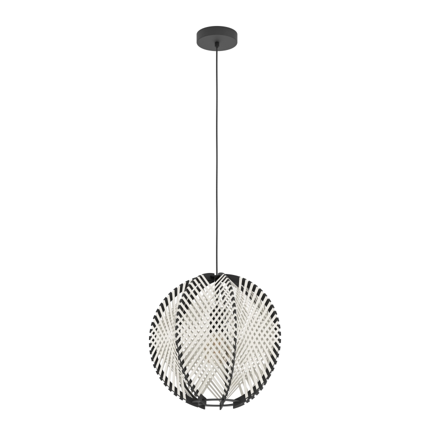 Eglo - Pakabinamas sietynas 1xE27/40W/230V diametras 40 cm balta/juoda