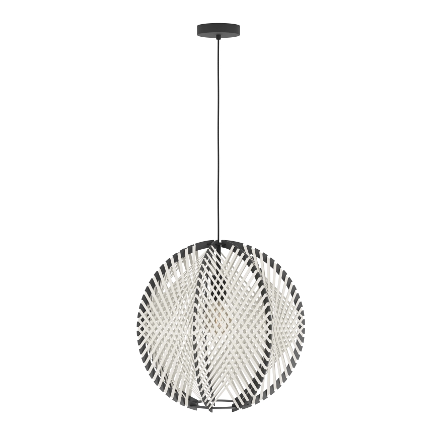 Eglo - Pakabinamas sietynas 1xE27/40W/230V diametras 48 cm balta/juoda