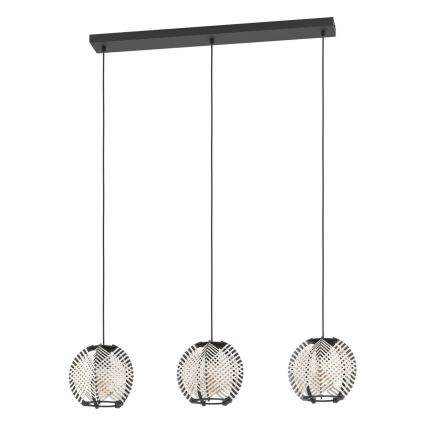 Eglo - Pakabinamas sietynas 3xE27/40W/230V balta/juoda