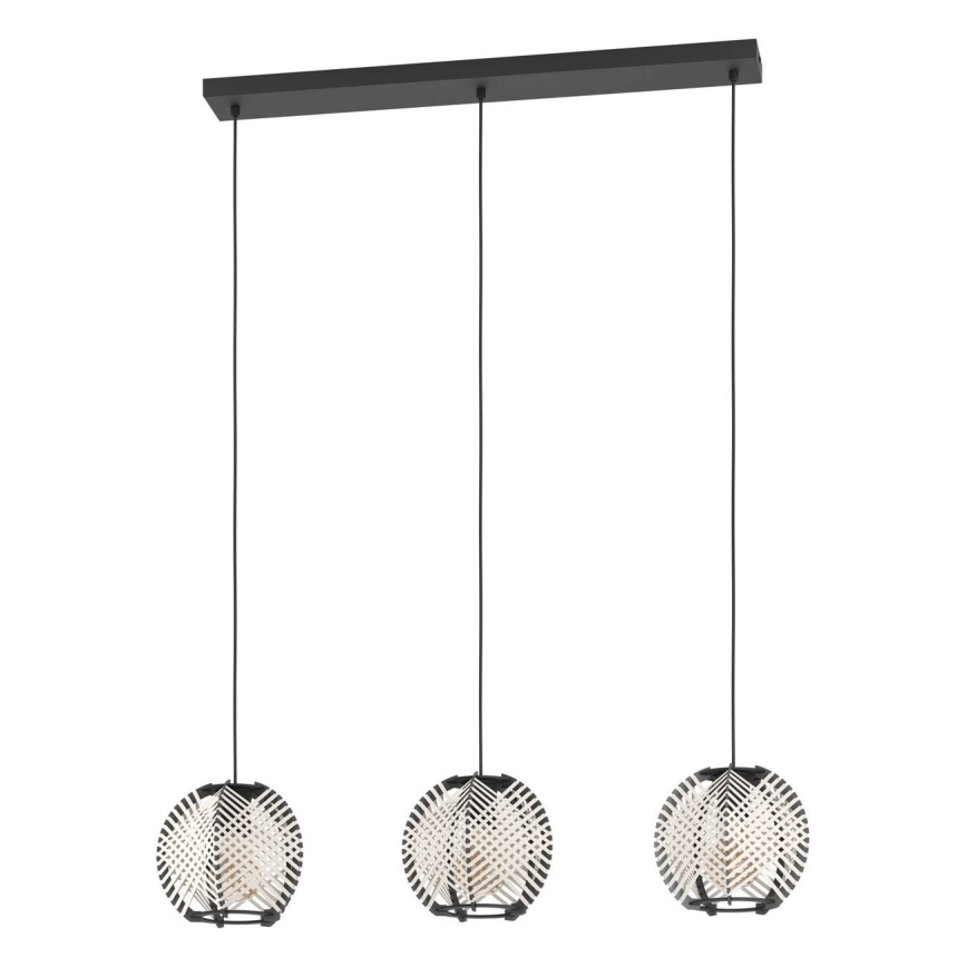 Eglo - Pakabinamas sietynas 3xE27/40W/230V balta/juoda