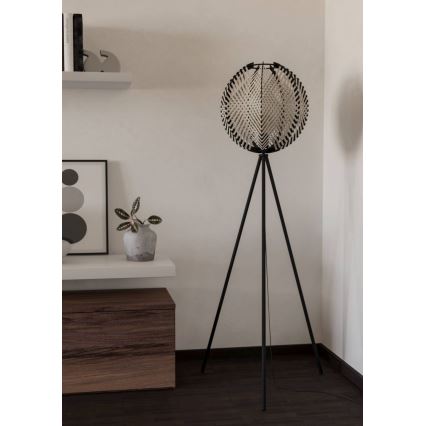 Eglo - Toršeras 1xE27/40W/230V balta/juoda