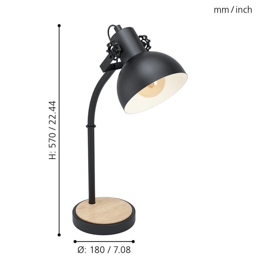 Eglo - Stalinis šviestuvas 1xE27/28W/230V - FSC sertifikuota
