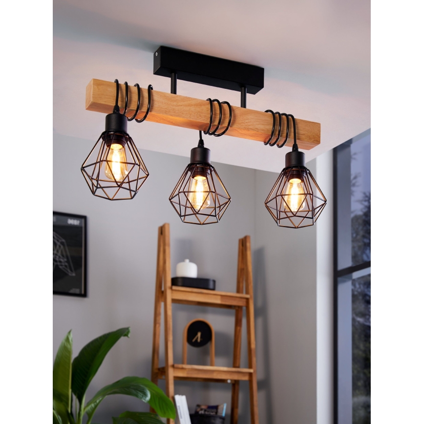 Eglo - Tvirtinamas sietynas TOWNSHEND 3xE27/60W/230V