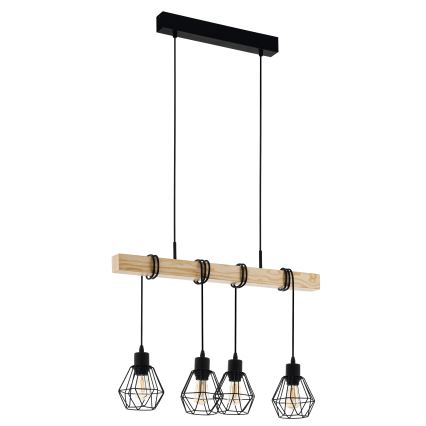 Eglo - Pakabinamas sietynas TOWNSHEND 4xE27/60W/230V