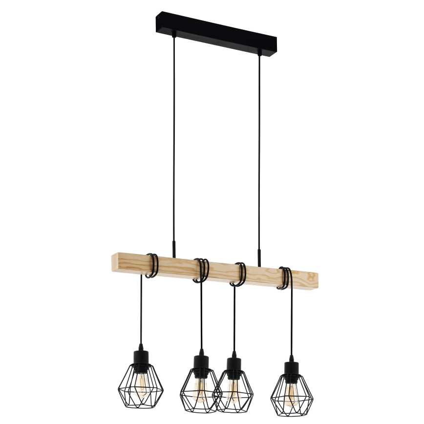Eglo - Pakabinamas sietynas TOWNSHEND 4xE27/60W/230V