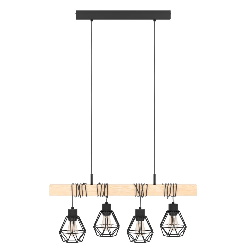 Eglo - Pakabinamas sietynas TOWNSHEND 4xE27/60W/230V