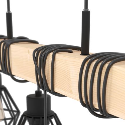 Eglo - Pakabinamas sietynas TOWNSHEND 6xE27/60W/230V - FSC sertifikuota