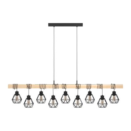 Eglo - Pakabinamas sietynas TOWNSHEND 9xE27/60W/230V - FSC sertifikuota