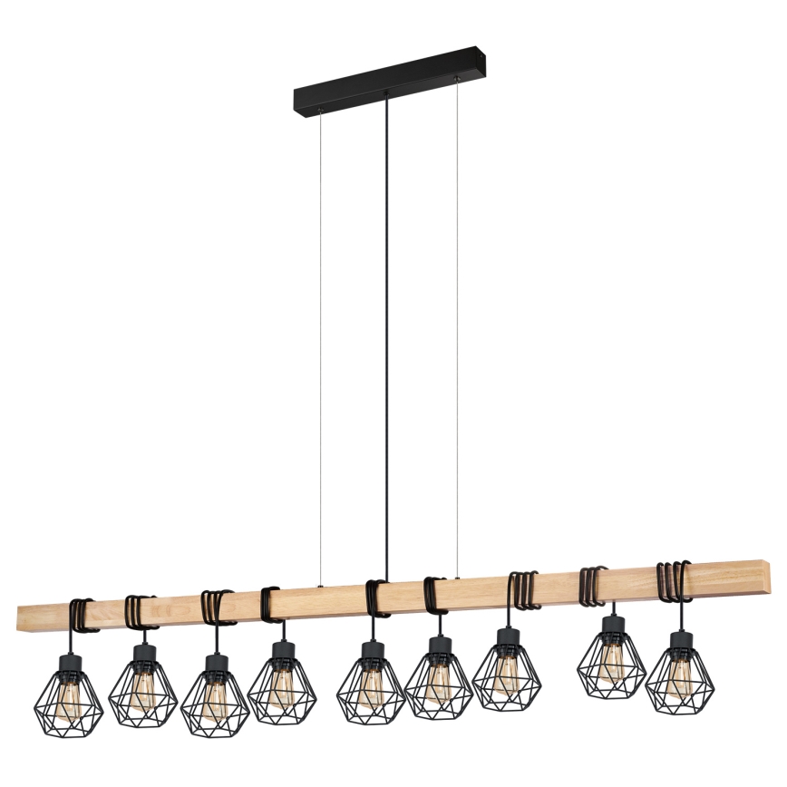 Eglo - Pakabinamas sietynas TOWNSHEND 9xE27/60W/230V