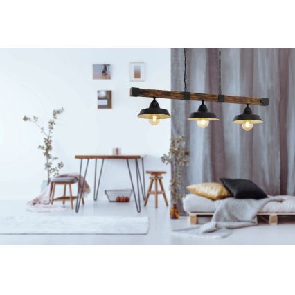 Eglo - Sietynas, kabinamas ant grandinės 3xE27/60W/230V - FSC sertifikuota