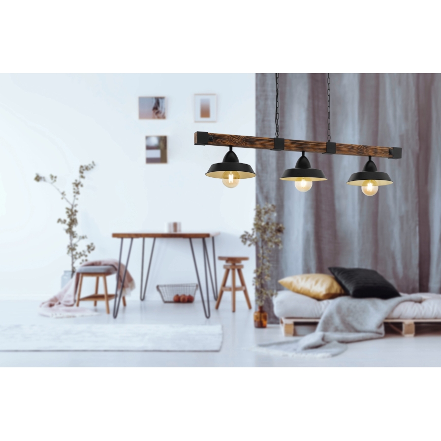 Eglo - Sietynas, kabinamas ant grandinės 3xE27/60W/230V - FSC sertifikuota
