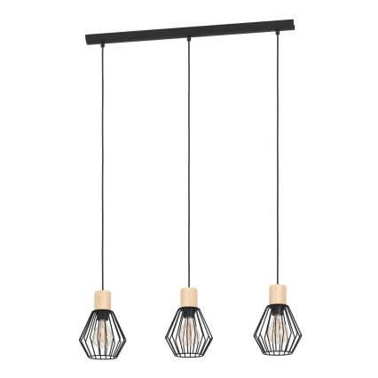 Eglo - Pakabinamas sietynas 3xE27/60W/230V - FSC sertifikuota