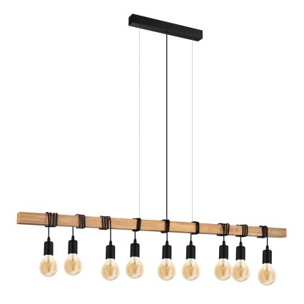 Eglo - Pakabinamas sietynas TOWNSHEND 9xE27/60W/230V - FSC sertifikuota