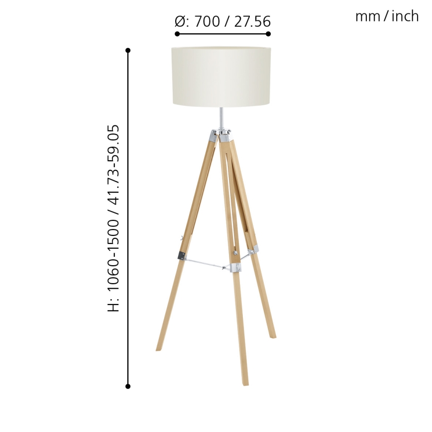 Eglo - Toršeras 1xE27/60W/230V - FSC sertifikuota