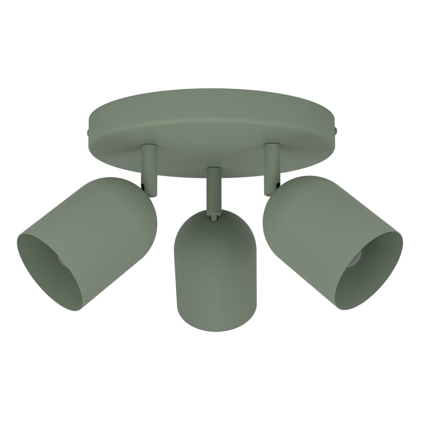 Eglo - taškinis šviestuvas 3xE14/40W/230V, skersmuo 25 cm, žalias