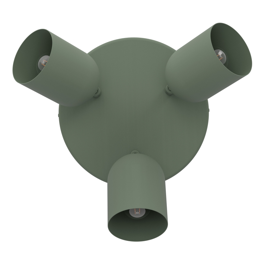 Eglo - taškinis šviestuvas 3xE14/40W/230V, skersmuo 25 cm, žalias