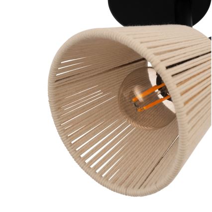 Eglo - Sieninis taškinis šviestuvas 1xE14/40W/230V smėlinis/juodas