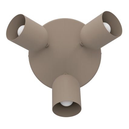 Eglo - Taškinis šviestuvas 3xE14/40W/230V, skersmuo 25 cm, smėlinė