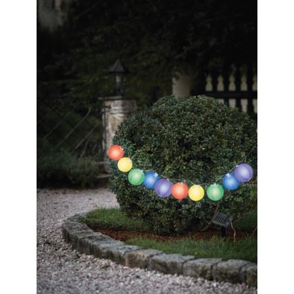 EGLO 47339 - Saulės energija įkraunamas sodo šviestuvas balionai 10xLED/0.075W