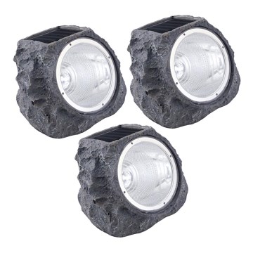 Eglo 48505 - RINKINYS 3x Saulės energija įkraunami LED šviestuvai 3xLED/0,06W