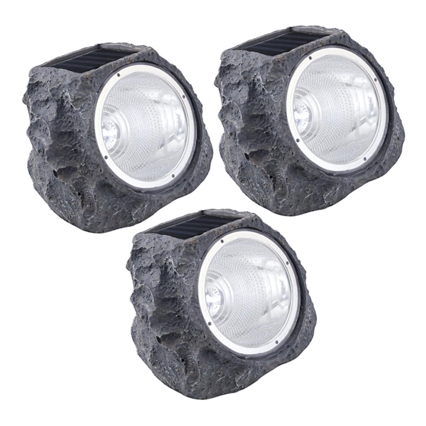 Eglo 48505 - RINKINYS 3x Saulės energija įkraunami LED šviestuvai 3xLED/0,06W
