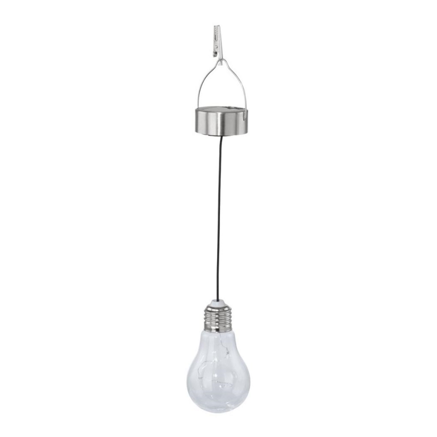 Eglo 48514 - LED Pakabinamas šviestuvas, įkraunamas saulės energija LED/0,06W/1,2V 150mAh IP44 blizgus chromas