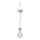 Eglo 48514 - LED Pakabinamas šviestuvas, įkraunamas saulės energija LED/0,06W/1,2V 150mAh IP44 blizgus chromas