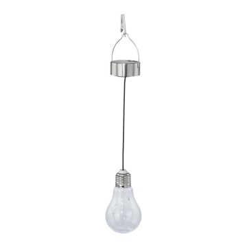 Eglo 48514 - LED saulės pakabinamas šviestuvas su jutikliu LED/0,06W/1,2V 150mAh IP44 blizgus chromas