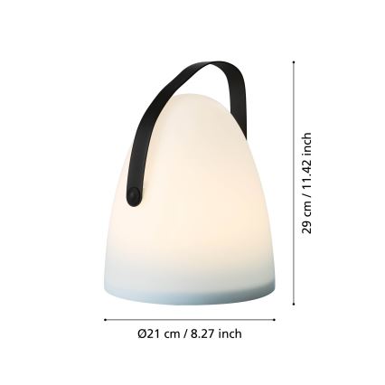 Eglo 48841 - LED stalinis lauko šviestuvas COLLIRADOS LED/3xAA IP44