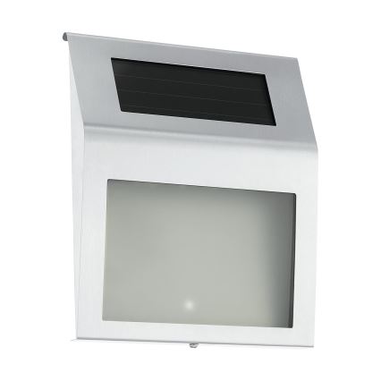 Eglo 48875 - Saulės energija įkraunamas LED namo numeris LED/1,2W/1,2V 300 mAh IP44 matinis chromas