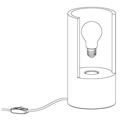 Eglo 49111 - Stalinis šviestuvas LYNTON 1xE27/60W/230V