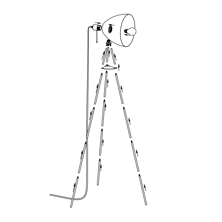 Eglo - Toršeras 1xE27/60W/230V