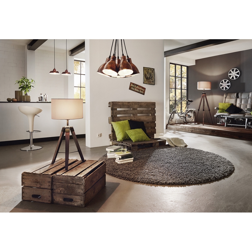 Eglo 49494 - Pakabinamas šviestuvas PRIDDY 1 7xE27/60W/230V