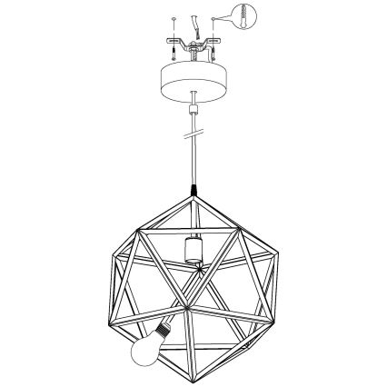 Eglo - Pakabinamas šviestuvas 1xE27/60W/230V
