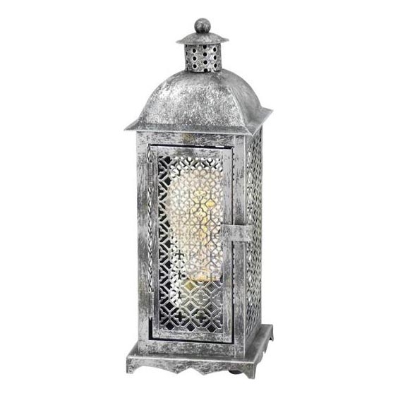 Eglo 54617 - LED stalinis šviestuvas 1xE27/4W/230V 3000K sidabras