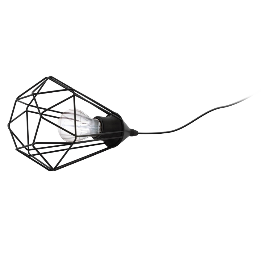 Eglo 54889 - LED Kištukinis stalinis šviestuvas 1xE27/4W/230V 3000K juoda