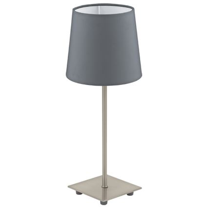 Eglo 54906 - LED stalinis šviestuvas 1xE14/6W/230V pilka/matinis chromas