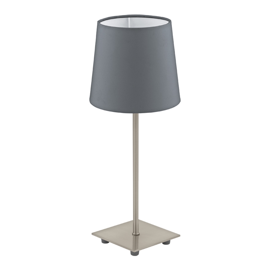 Eglo 54906 - LED stalinis šviestuvas 1xE14/6W/230V pilka/matinis chromas