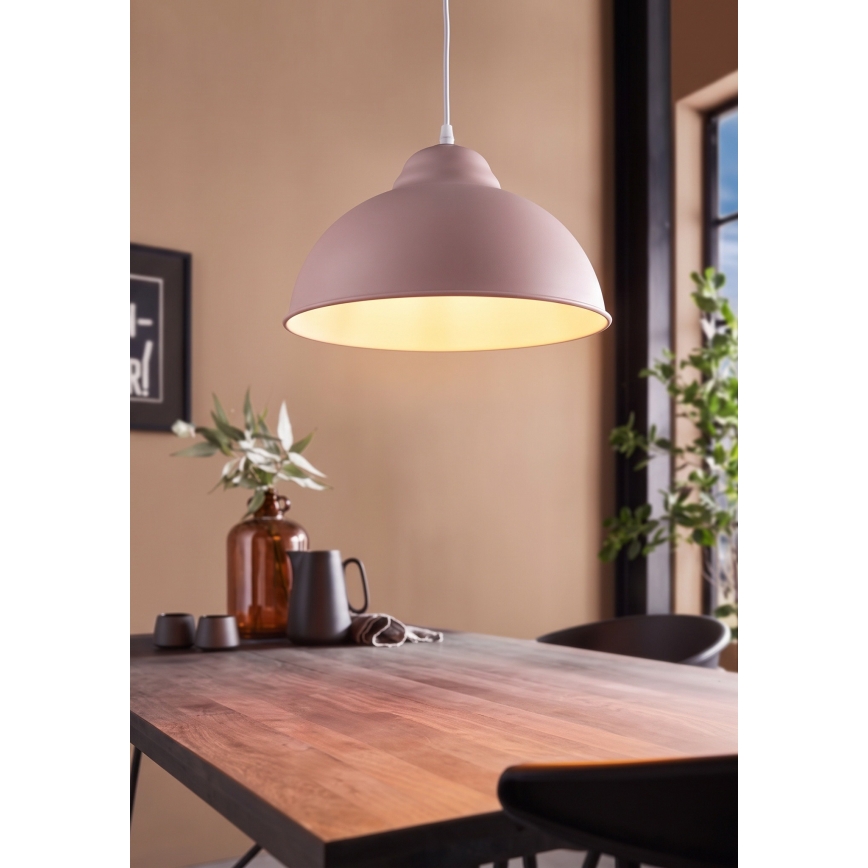 Eglo 54964 - Pakabinamas sietynas TRURO-P 1xE27/60W/230V rausva