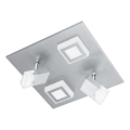 Eglo 54985 - LED taškinis šviestuvas LED/19,6W/230V 27x27 cm matinis chromas