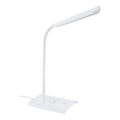 Eglo 55123 - LED Reguliuojama stalinė lempa su belaidžiu įkrovimu LED/5,5W/230V balta