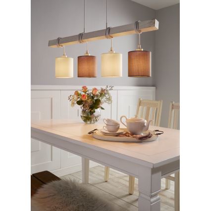 Eglo 55206 - LED liustra ant laido TOWNSHEND 4xE27/60W/230V