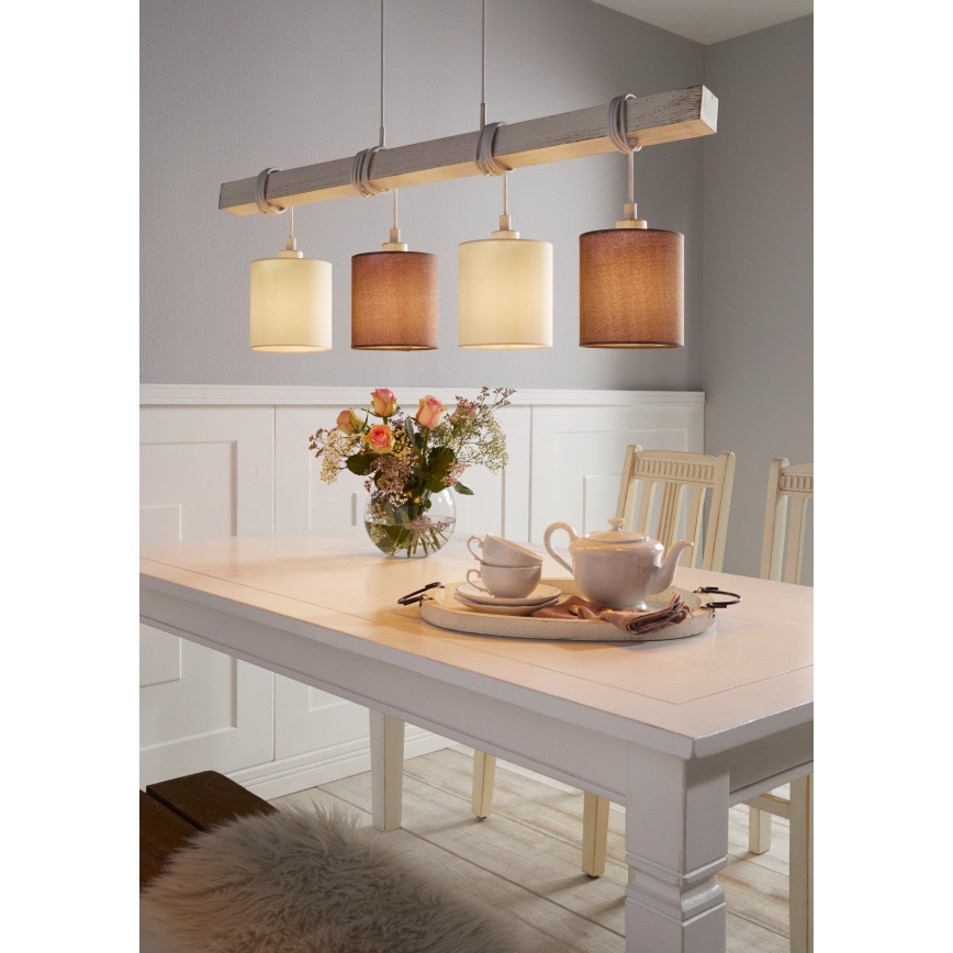 Eglo 55206 - LED liustra ant laido TOWNSHEND 4xE27/60W/230V