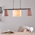 Eglo 55207 - LED pakabinamas šviestuvas ant laido ALMEIDA 3xE14/25W/230V pilka