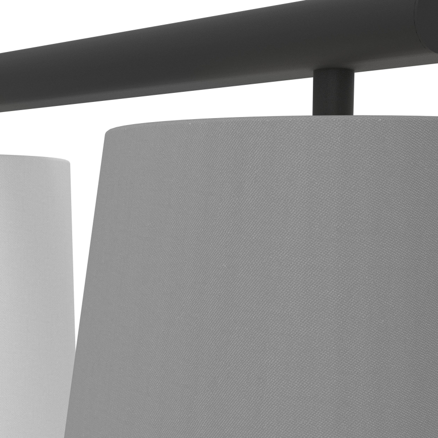 Eglo 55207 - LED pakabinamas šviestuvas ant laido ALMEIDA 3xE14/25W/230V pilka