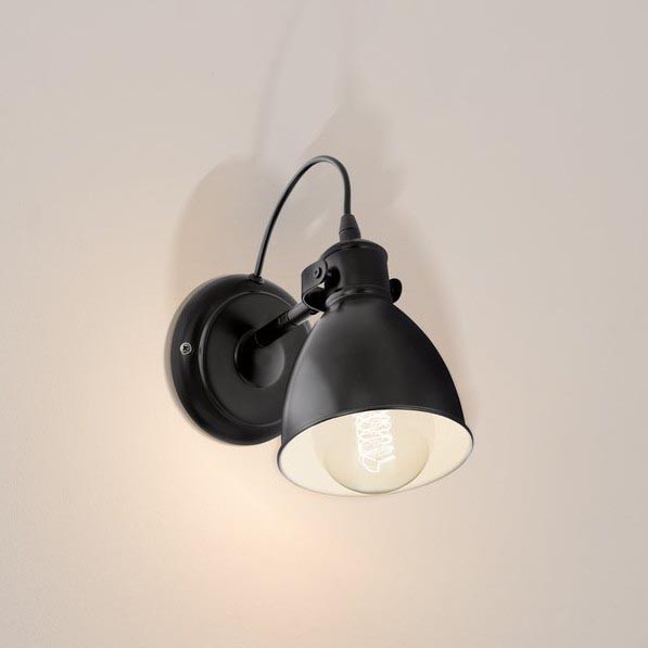 Eglo 55261 - Sieninis šviestuvas PRIDDY 1xE27/40W/230V juodos spalvos