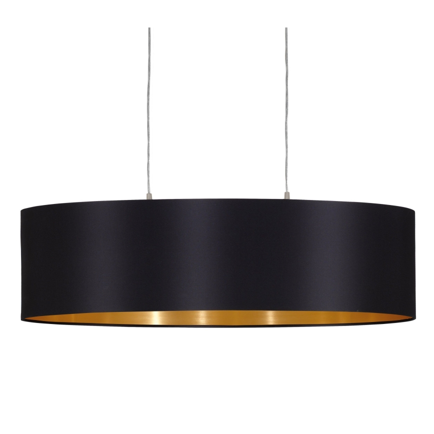 Eglo 55266 - Pakabinamas sietynas MASERLO 2xE27/60W/230V juoda