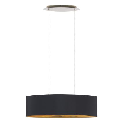 Eglo 55266 - Pakabinamas sietynas MASERLO 2xE27/60W/230V juoda