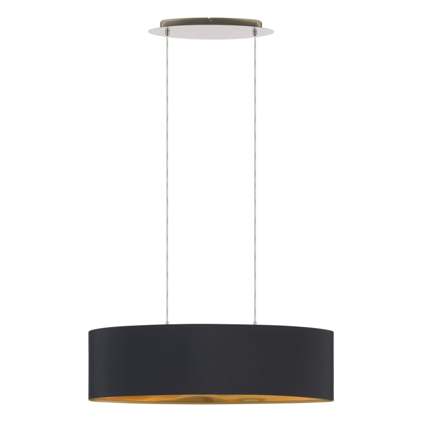 Eglo 55266 - Pakabinamas sietynas MASERLO 2xE27/60W/230V juoda