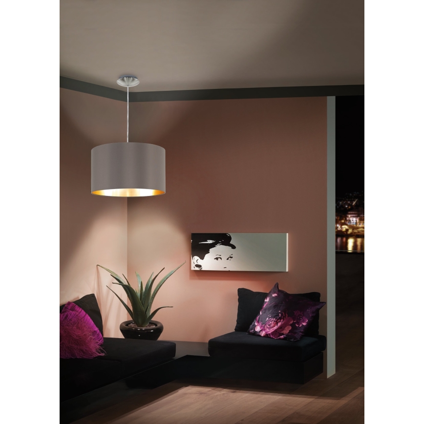Eglo 55269 - Pakabinamas sietynas MASERLO 1xE27/60W/230V ruda
